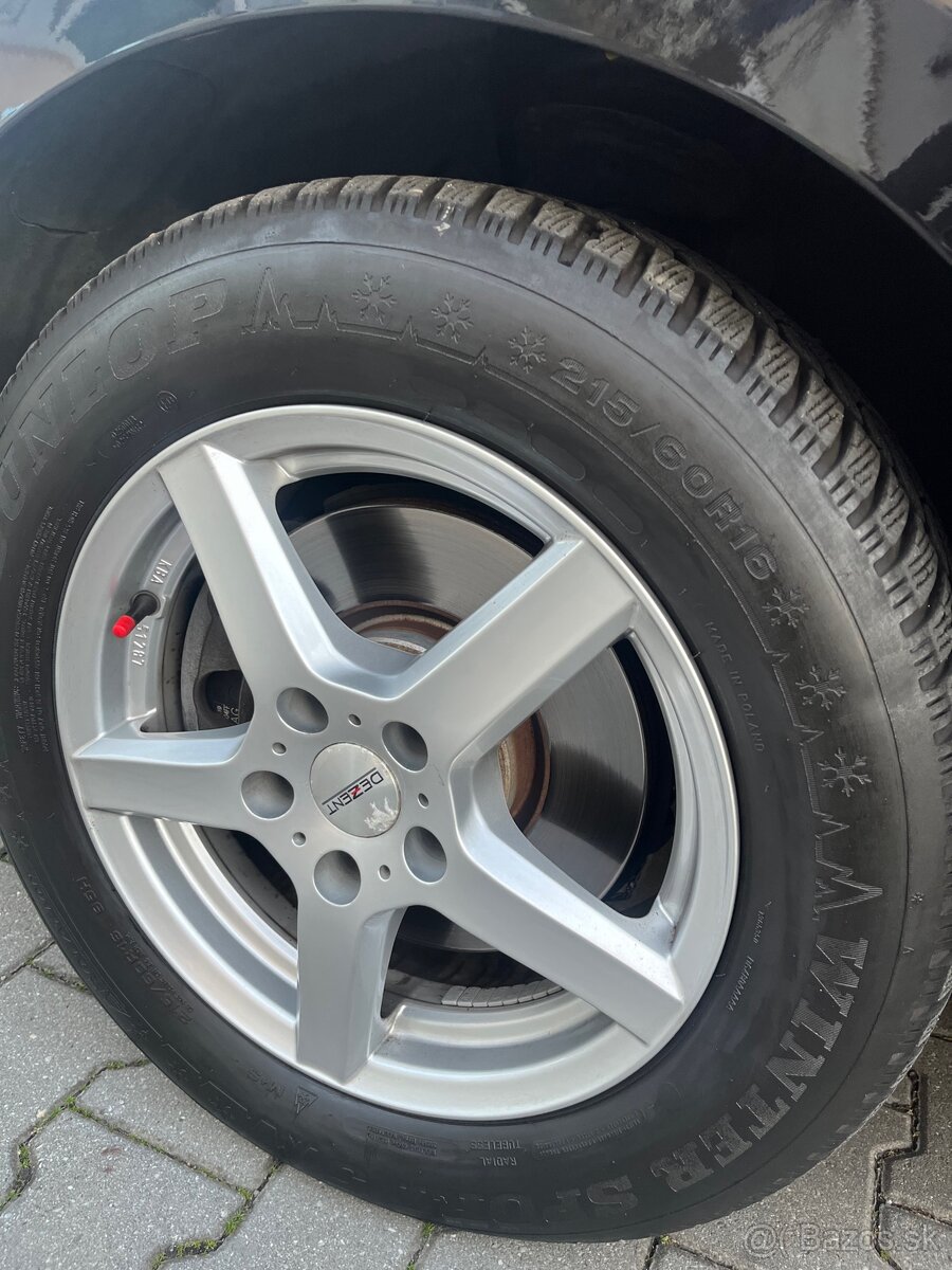 Zimne pneu na diskoch 215/60R16