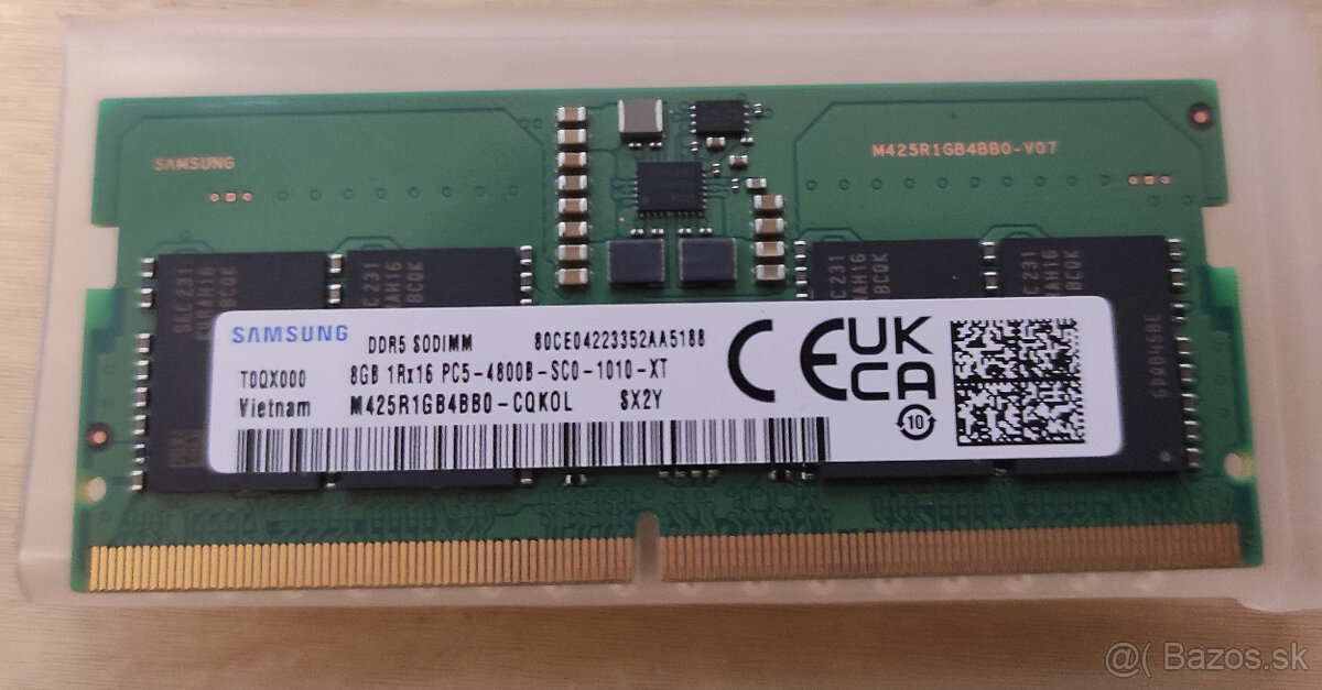 Samsung 8GB ( 16GB ) DDR5 4800MHz SODIMM CL40