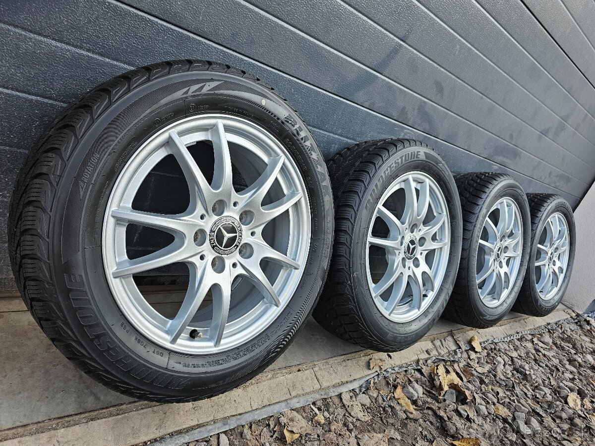 Zimná Sada Mercedes 5x112 16"+Bridgestone 205/55 R16