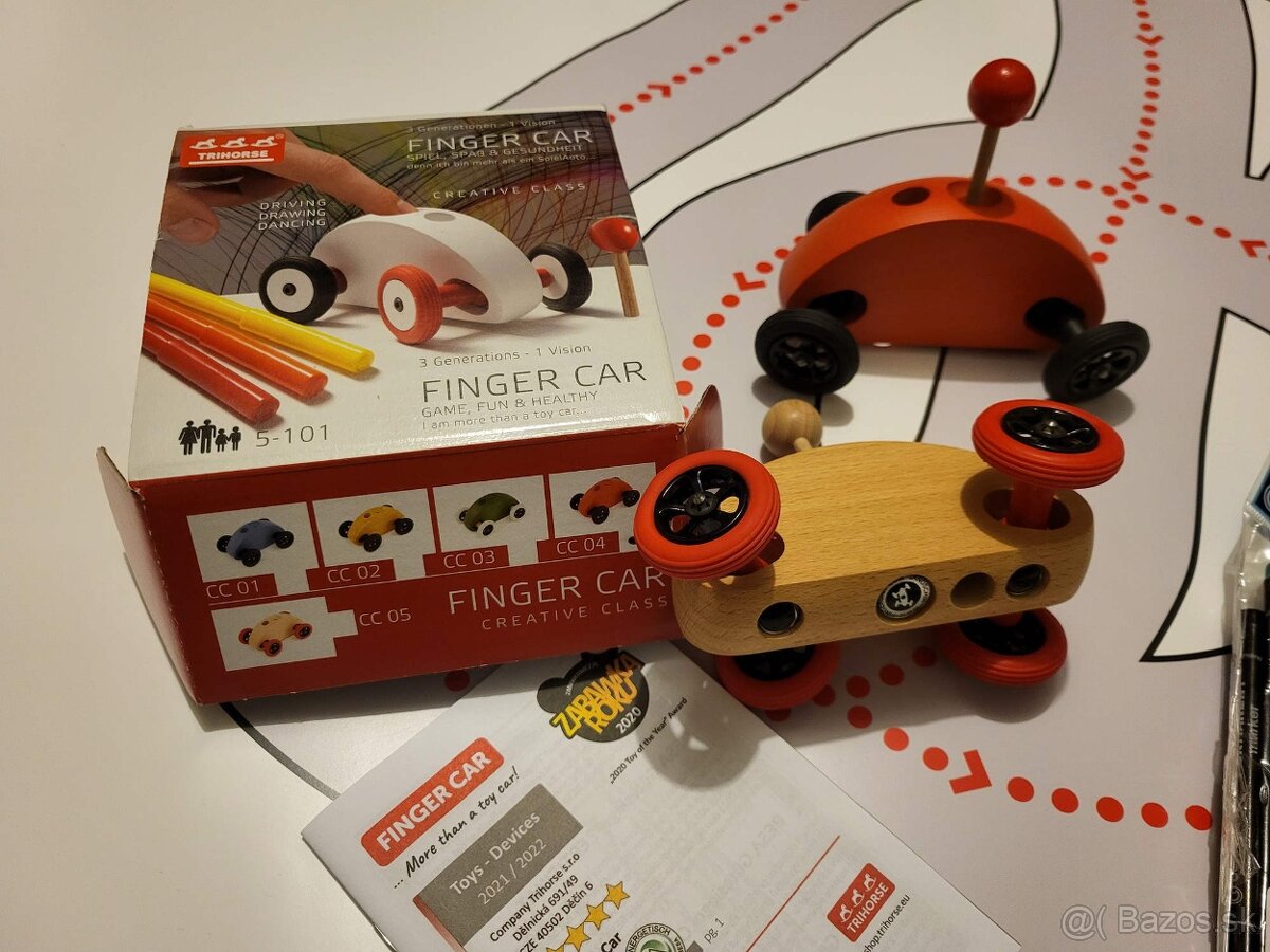 Trihorse draha s autíčkami Finger Car