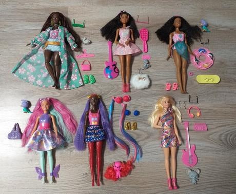 Nová Barbie Extra,spievajúca,černoška,Color Reveal