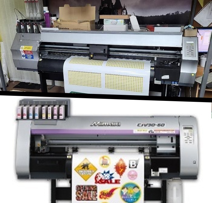 Rôzne diely z Mimaki JV33 a CJV30