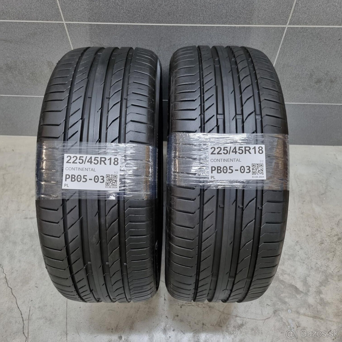 Letné pneumatiky 225/45 R18 CONTINENTAL