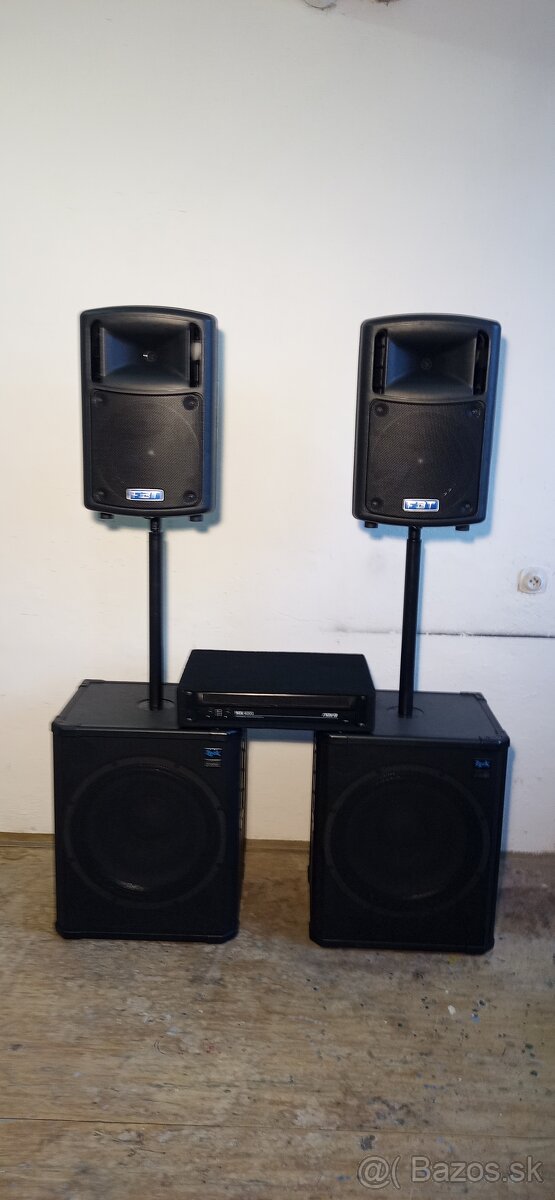 Predám výkonný aparát 2x1400w rms