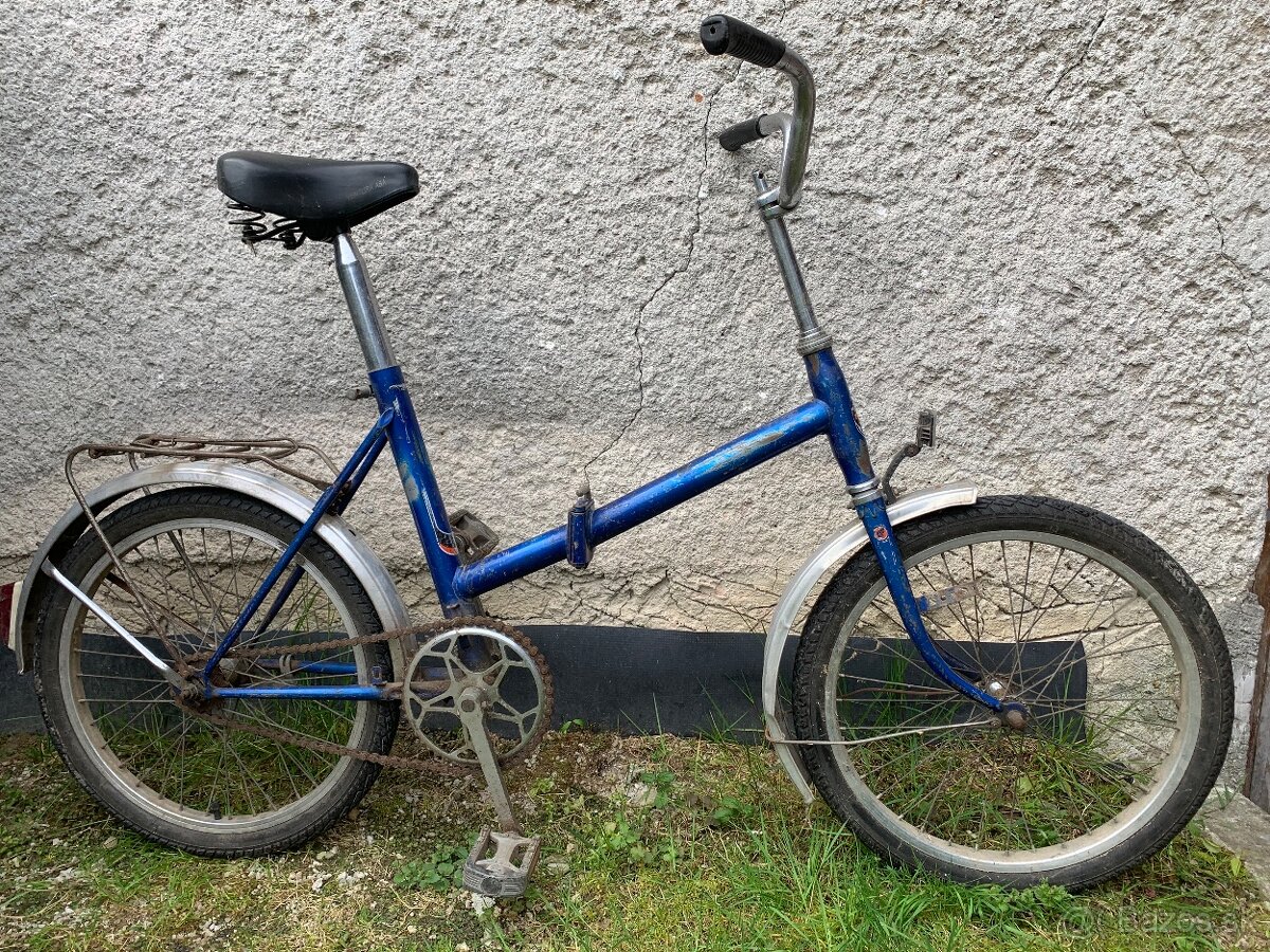 Skladací retro bicykel ESKA na renováciu