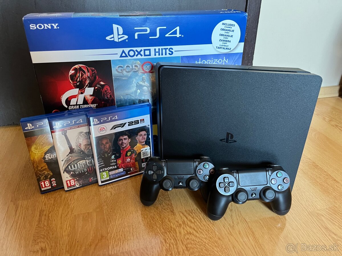 Sony PlayStation 4 slim - 500gb + 2x ovládač