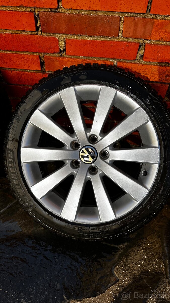 Predám Vw elektrony na Passat R-Line 17” + pneu 225/45 r17