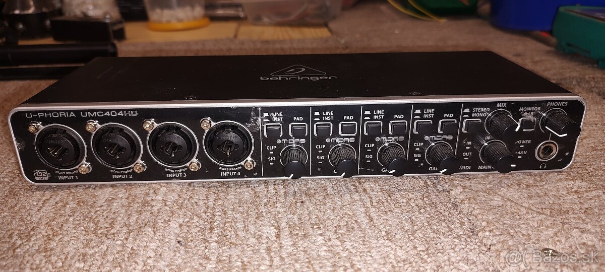 Behringer UMC404HD - USB interface 4xIn/4xOut/192kHz/24bit