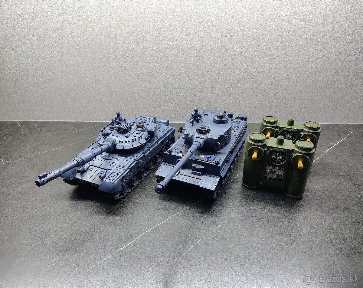 RC tanky PK Tiger I + T 90 (1:24)