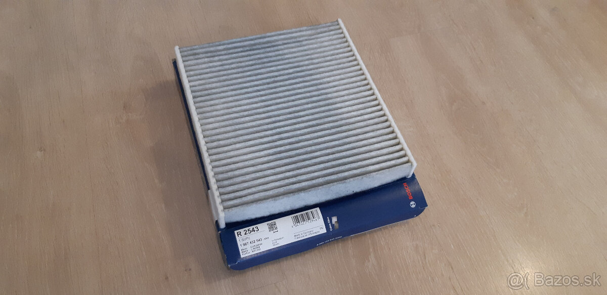 Vzduchový a kabínový filter BOSCH S 0287 a R 2543