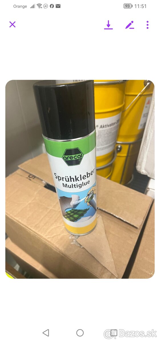 Lepidlo arecal spruhkleber multiglue