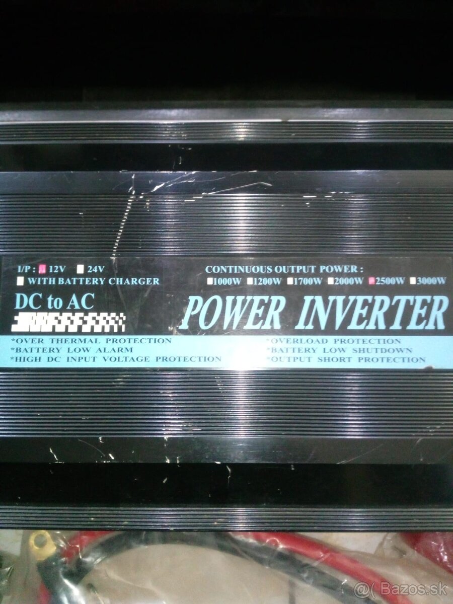 Predám menič napätia Power inverter 2500 W