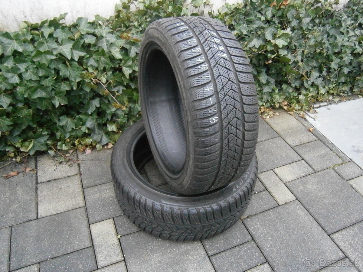 Predám 2x zimné pneu Pirelli 225/45 R17 91HXL