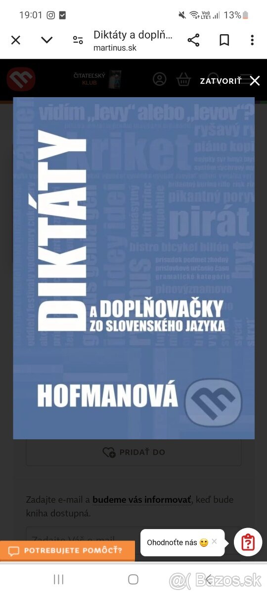 Diktáty a doplňovačky hofmanová