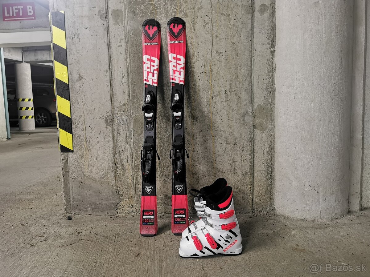 Rossignol set lyze 120 cm lyziarky 24