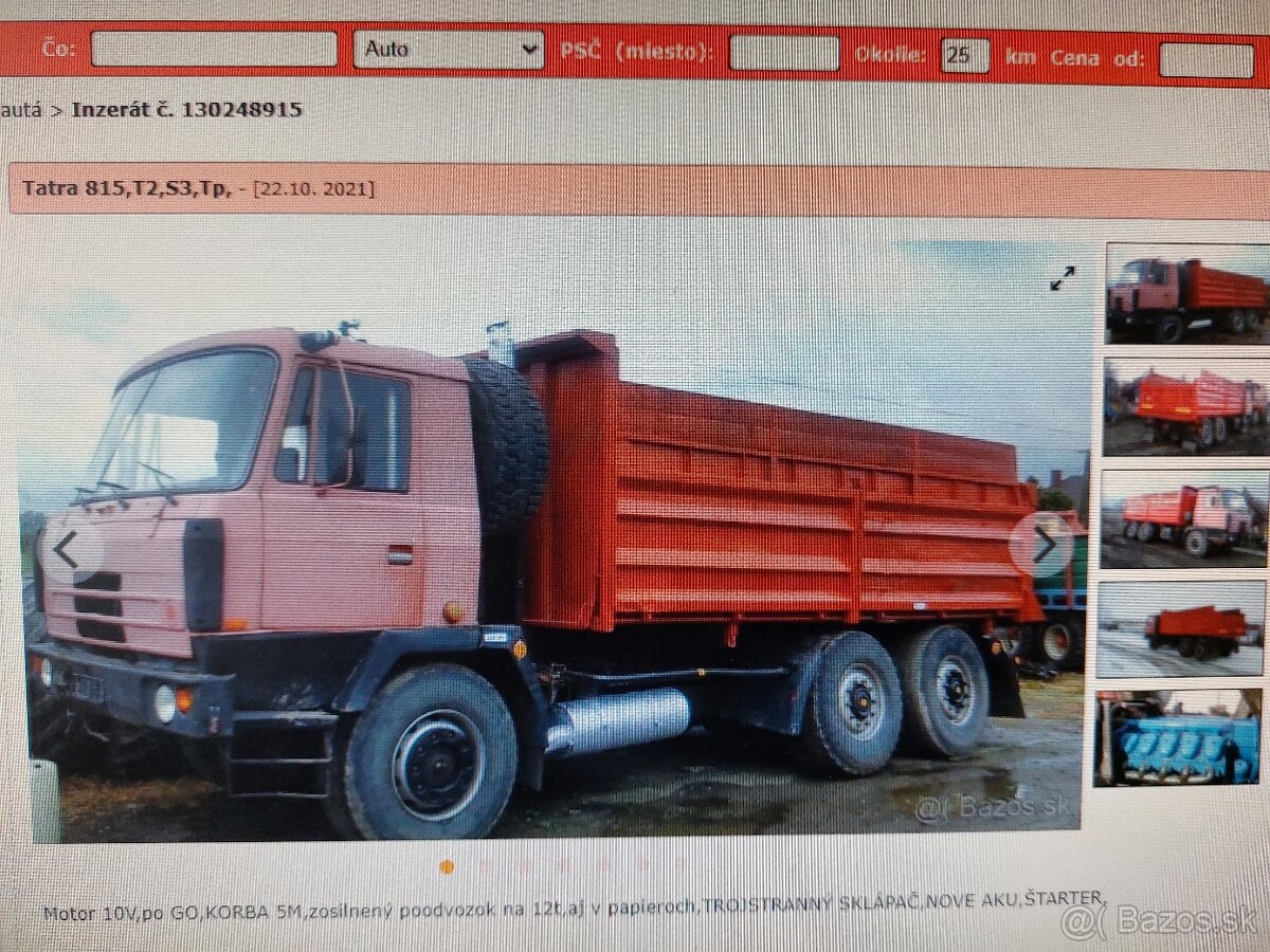 Tatra 815 T2,S3,6x6,,12t,,s TP