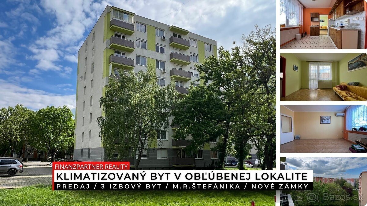 3 izbový byt s balkónom, M.R.Štefánika, Nové Zámky