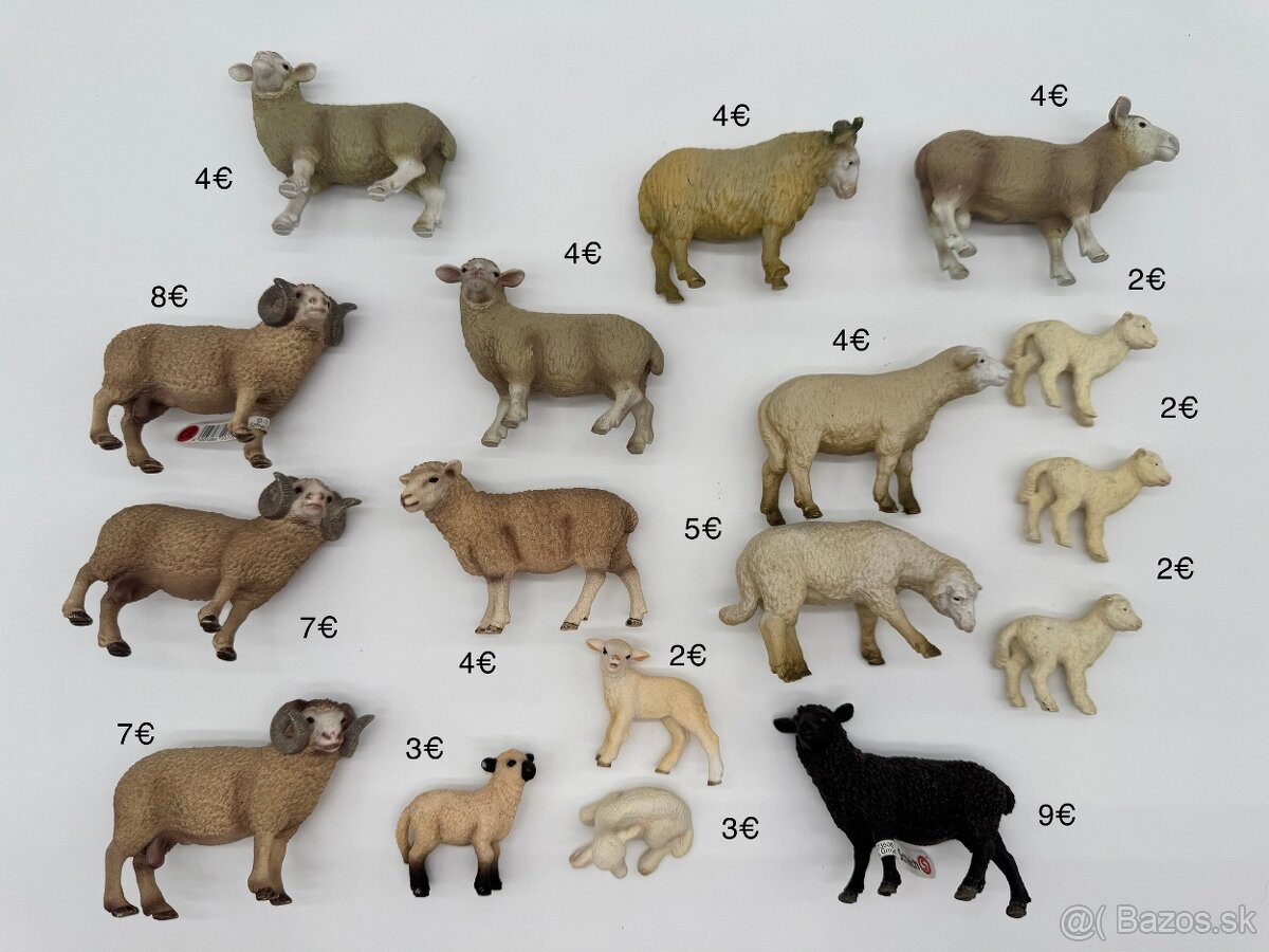 Schleich figurky domáce zvieratá