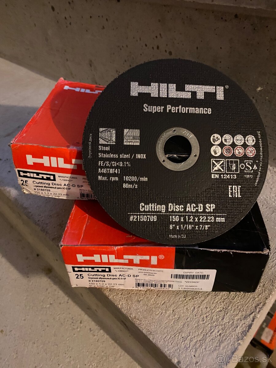 Rezne kotúče 150 mm Hilti