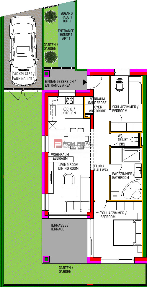 Rezidencia LEISSERHOF Dom 1 Byt 1 Prízemie