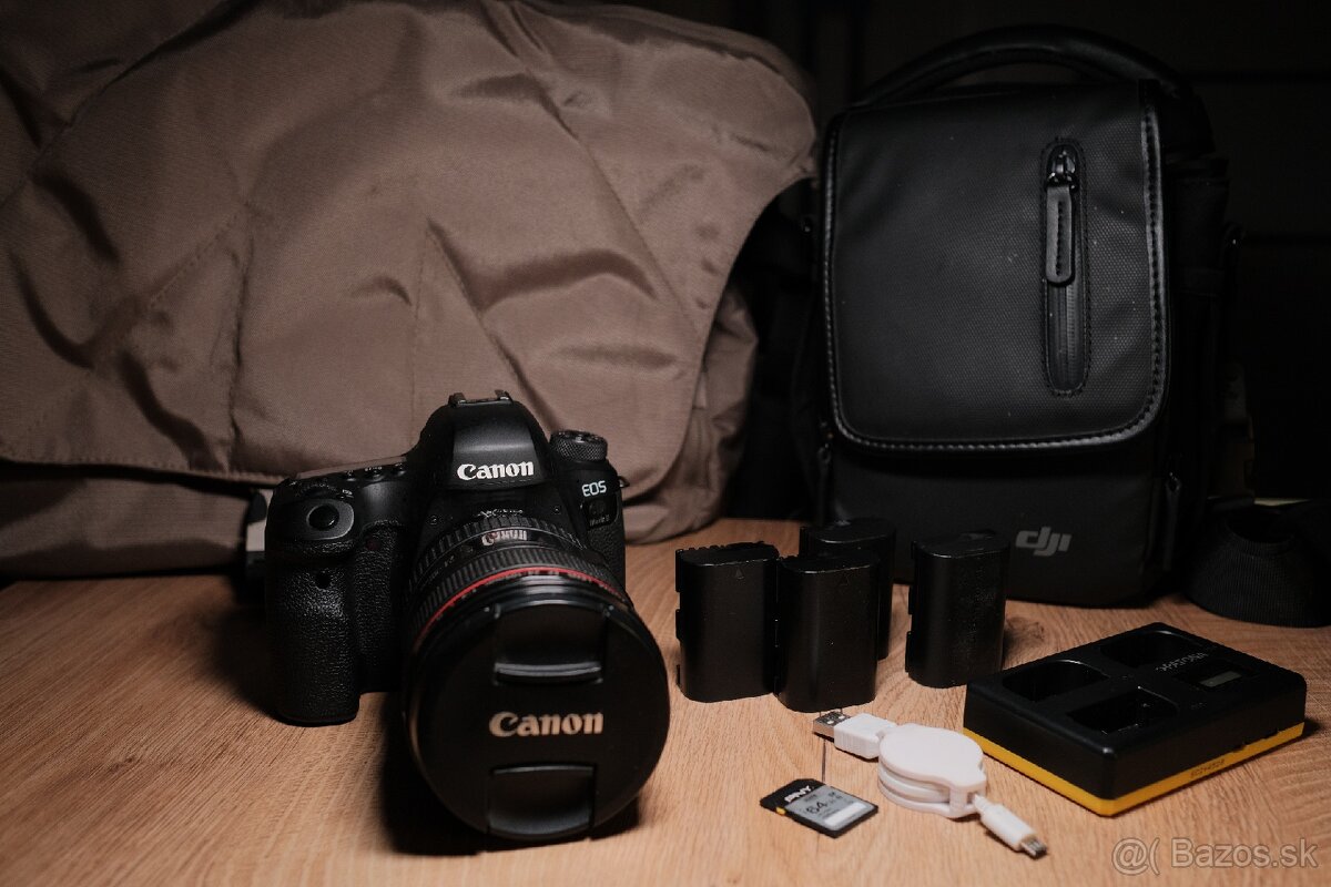 Canon EOS 6D Mark II a Canon EF 24-105 F/4