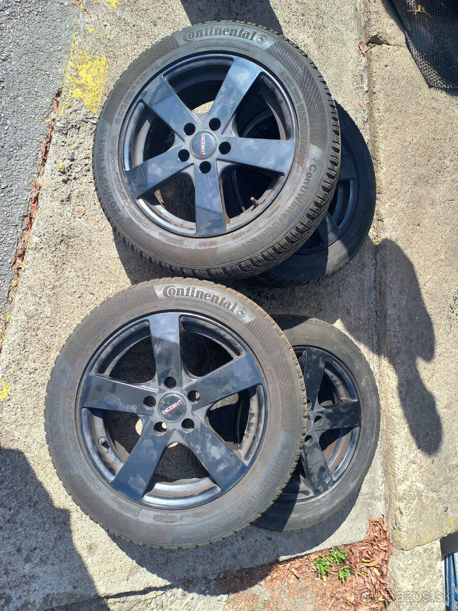 Zimné pneumatiky 205/55 R16 H spolu s diskami