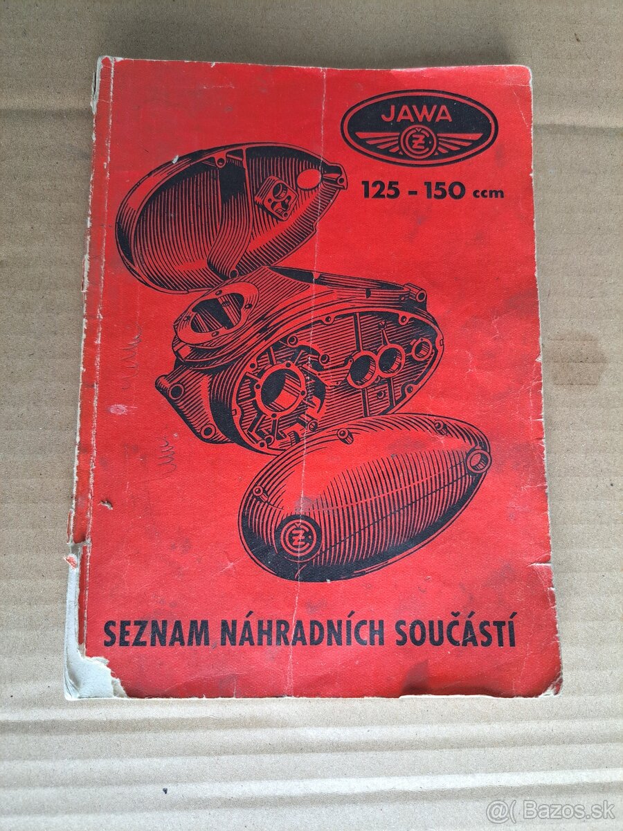 Seznam náhradných součástí pro motocykl Jawa ČZ 125-351 150