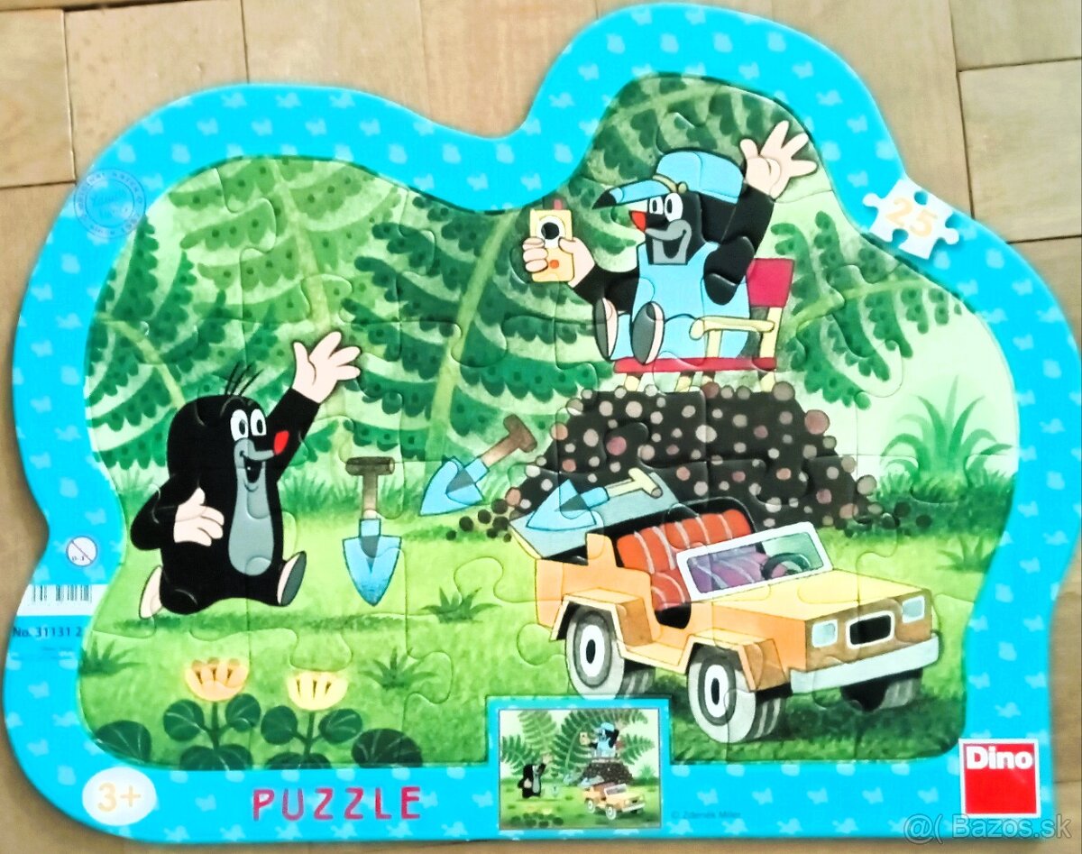 PUZZLE Krtko a auto