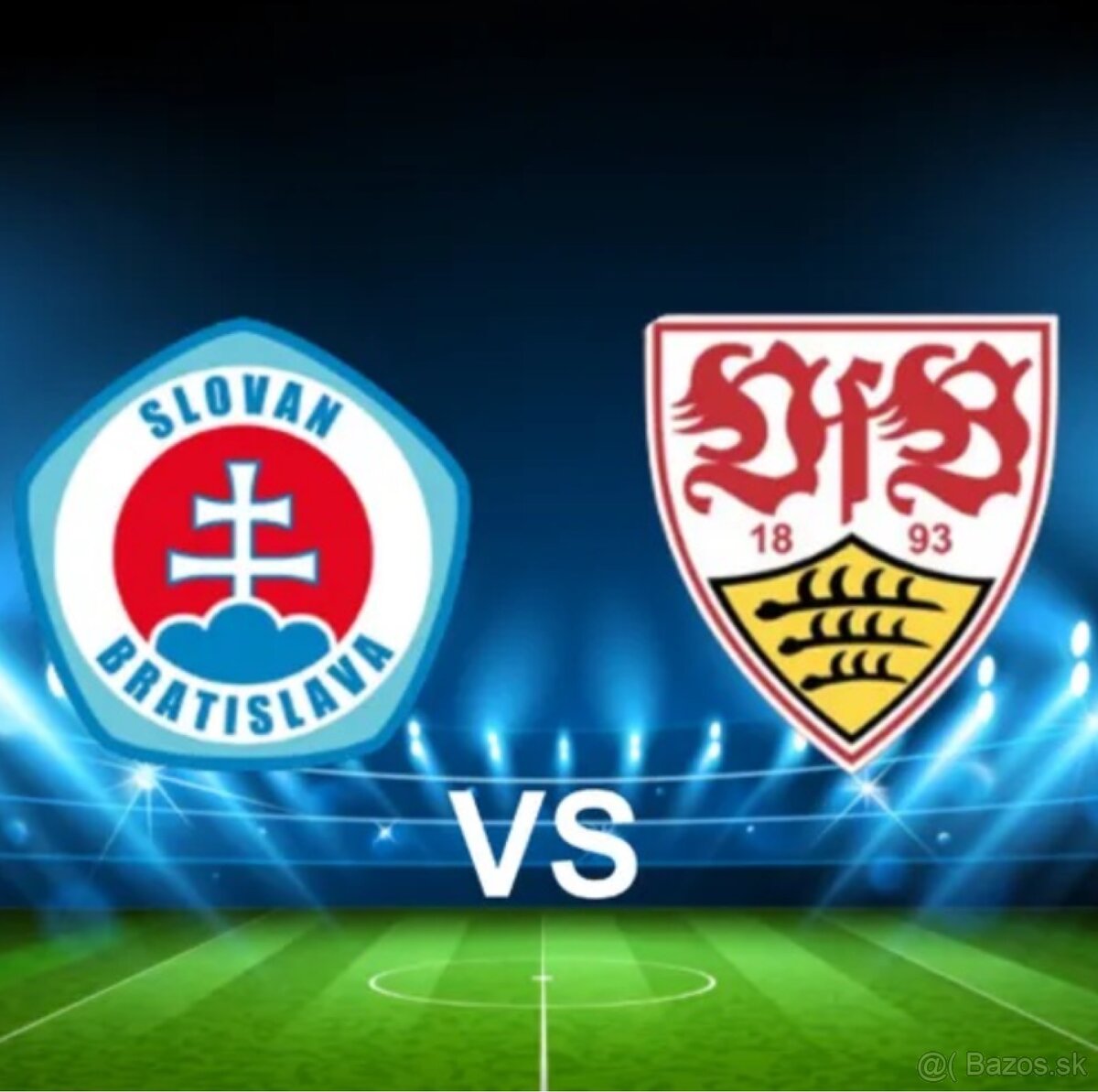 3x Vstupenka , Slovan Bratislava - Stuttgart