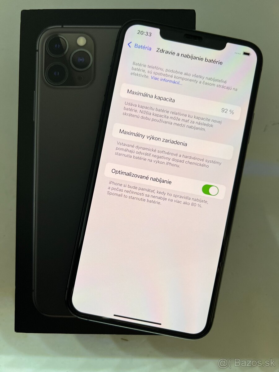 IPHONE 11 PRO MAX SPACE GRAY 256GB ZÁRUKA - VEĽMI DOBRÝ STAV