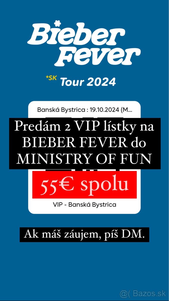 Bieber fever VIP (dohoda mozna)