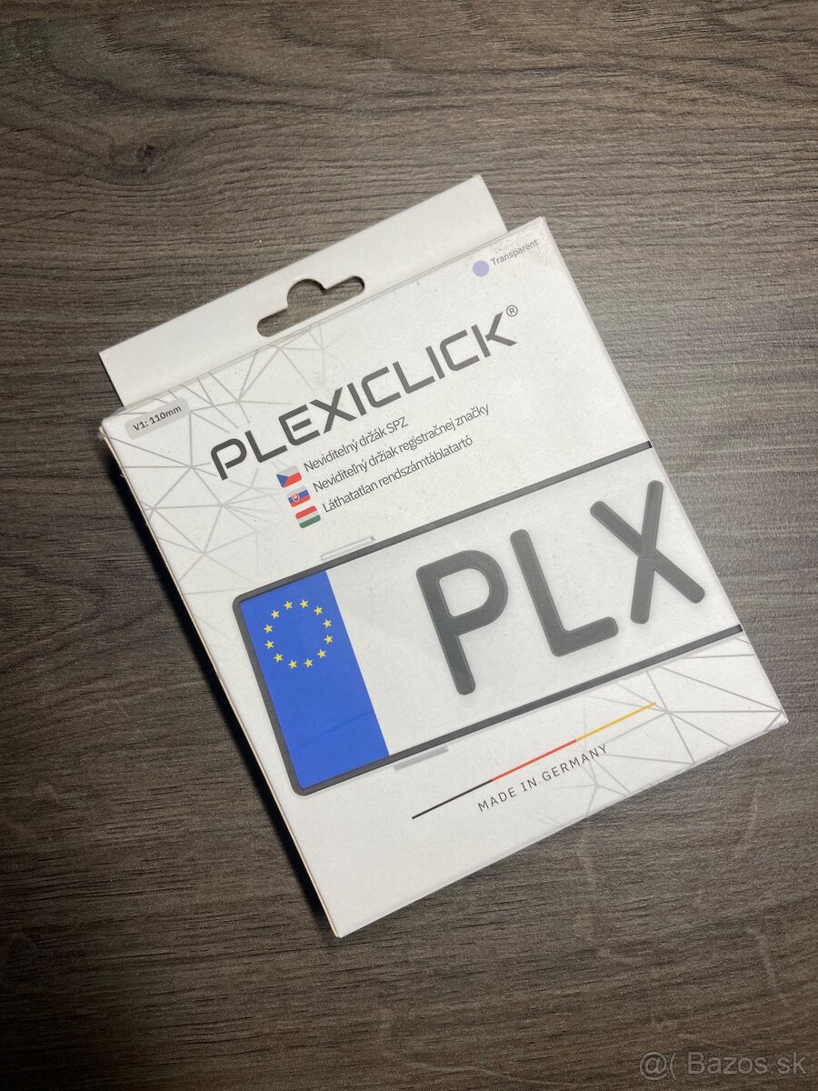 Bezrámové držiaky ŠPZ plexiclick