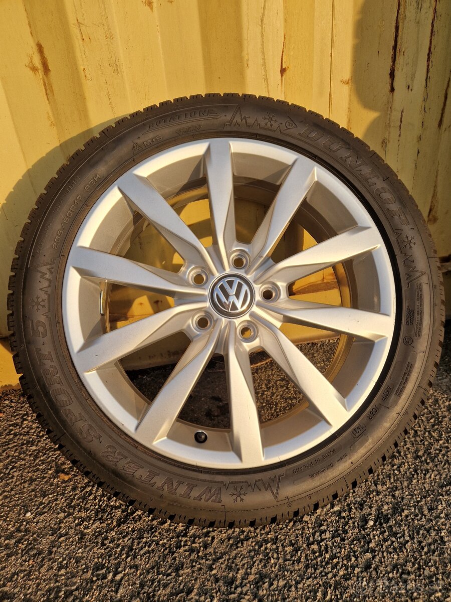 5x112 r17 kolesa disky golf vw alu dijon 205 50 17 zimné