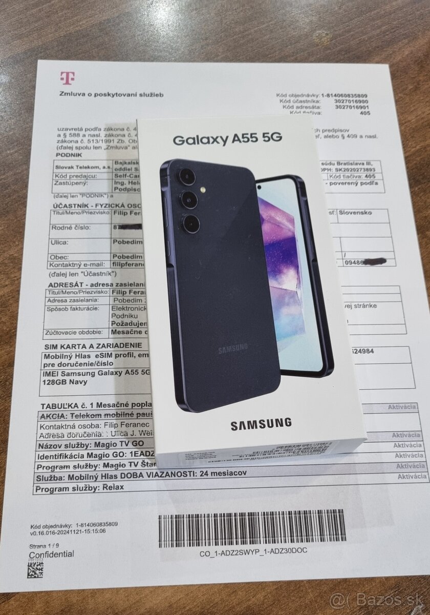 Samsung Galaxy A55  8GB/128GB awesome navy,záruka 2r