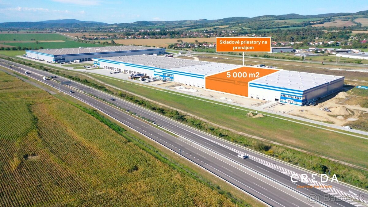 CREDA | prenájom 5 000 m2 skladové priestory, Trenčín - SIHO