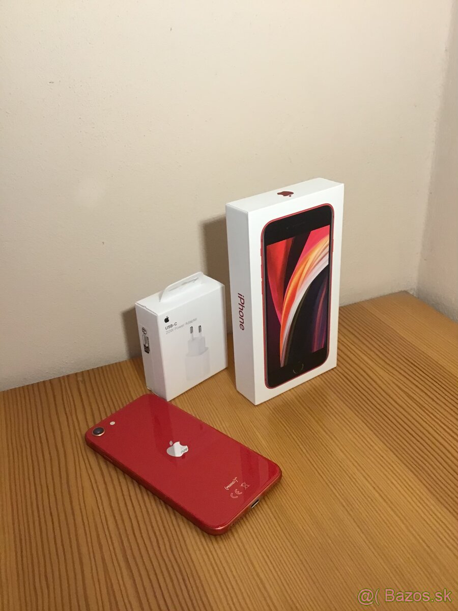 Iphone se, red, 128 GB (PRODUCT RED) 2020, GRATIS apadtér.