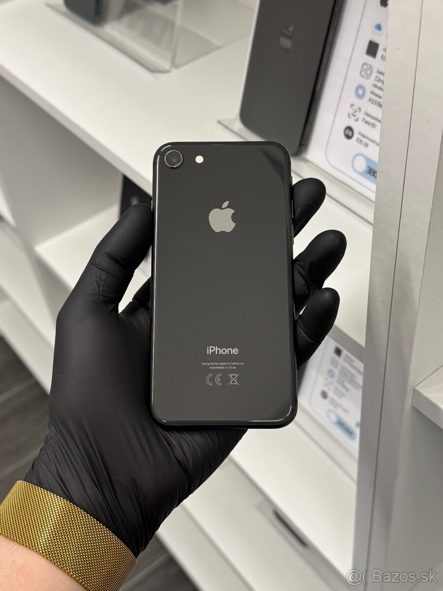 ZÁRUKA 1 ROK /  Apple iPhone 8 256GB Black, 100% ZDRAVIE