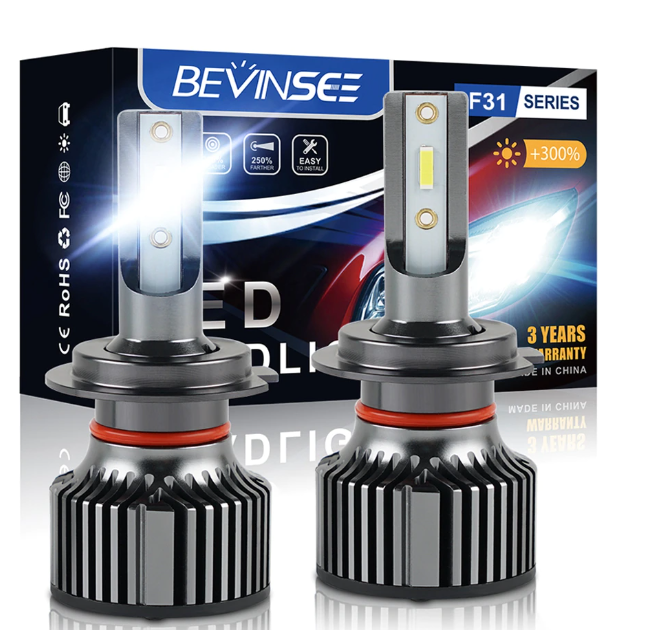 Bevinsee 12V 6000K white,  9005/HB3