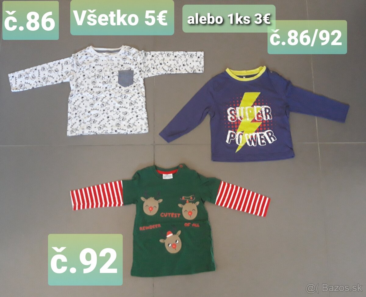 Detské oblečenie č.86-92
