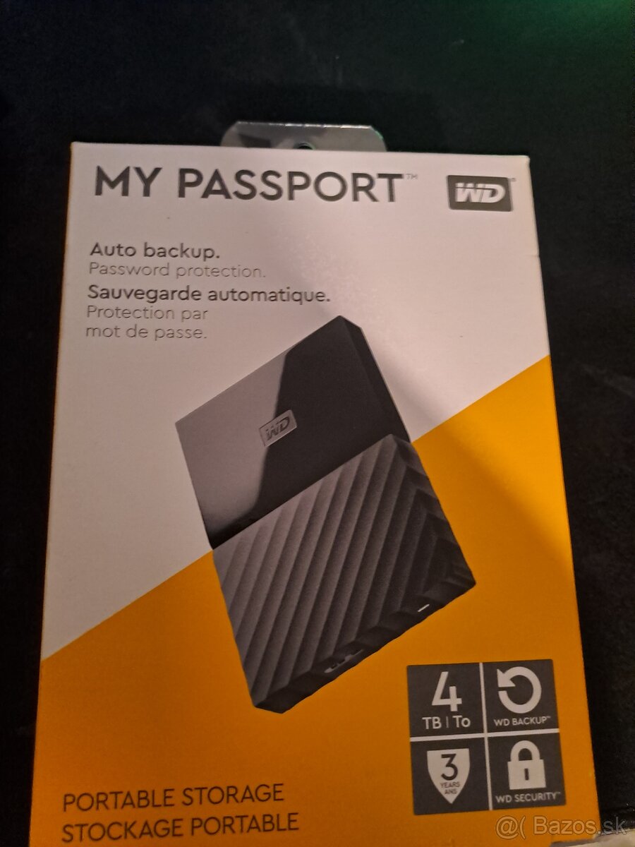 My passpory Wd 4tb