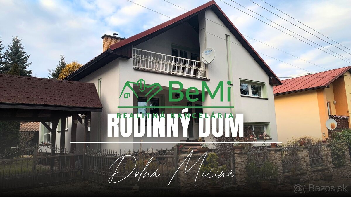 Rodinný dom, sauna, altánok, záhrada, Dolná Mičiná 3D