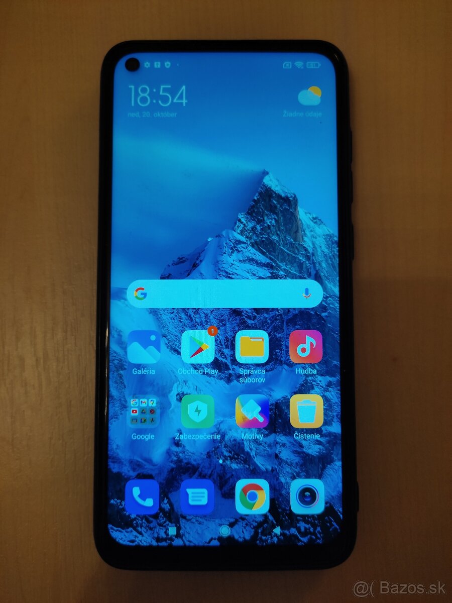 Xiaomi Redmi Note 9 128 GB modry, s pouzdrom