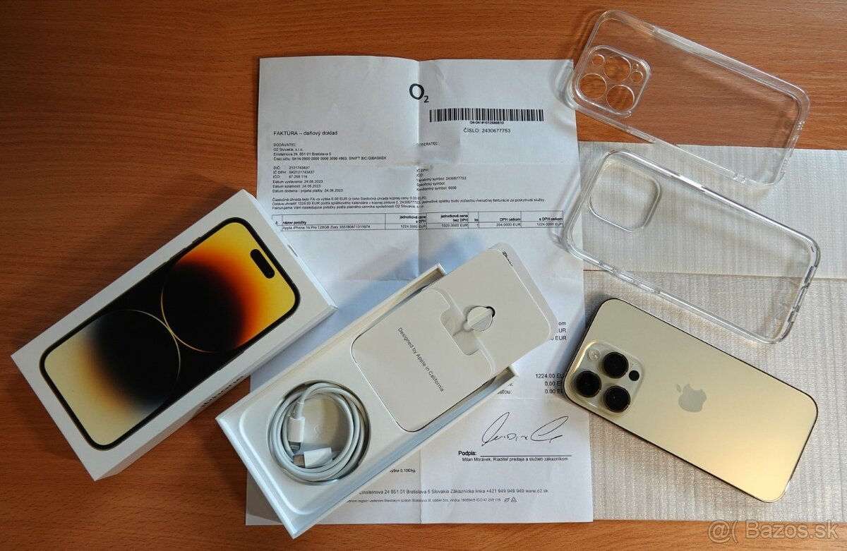 Apple iPhone 14 Pro 128GB Gold, TOP STAV ...