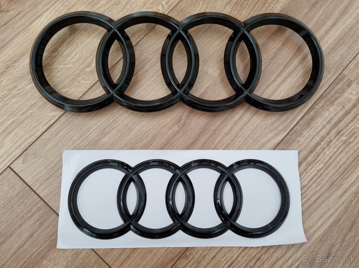 AUDI Cierne znaky loga znaky AUDI čierny audi znak logo