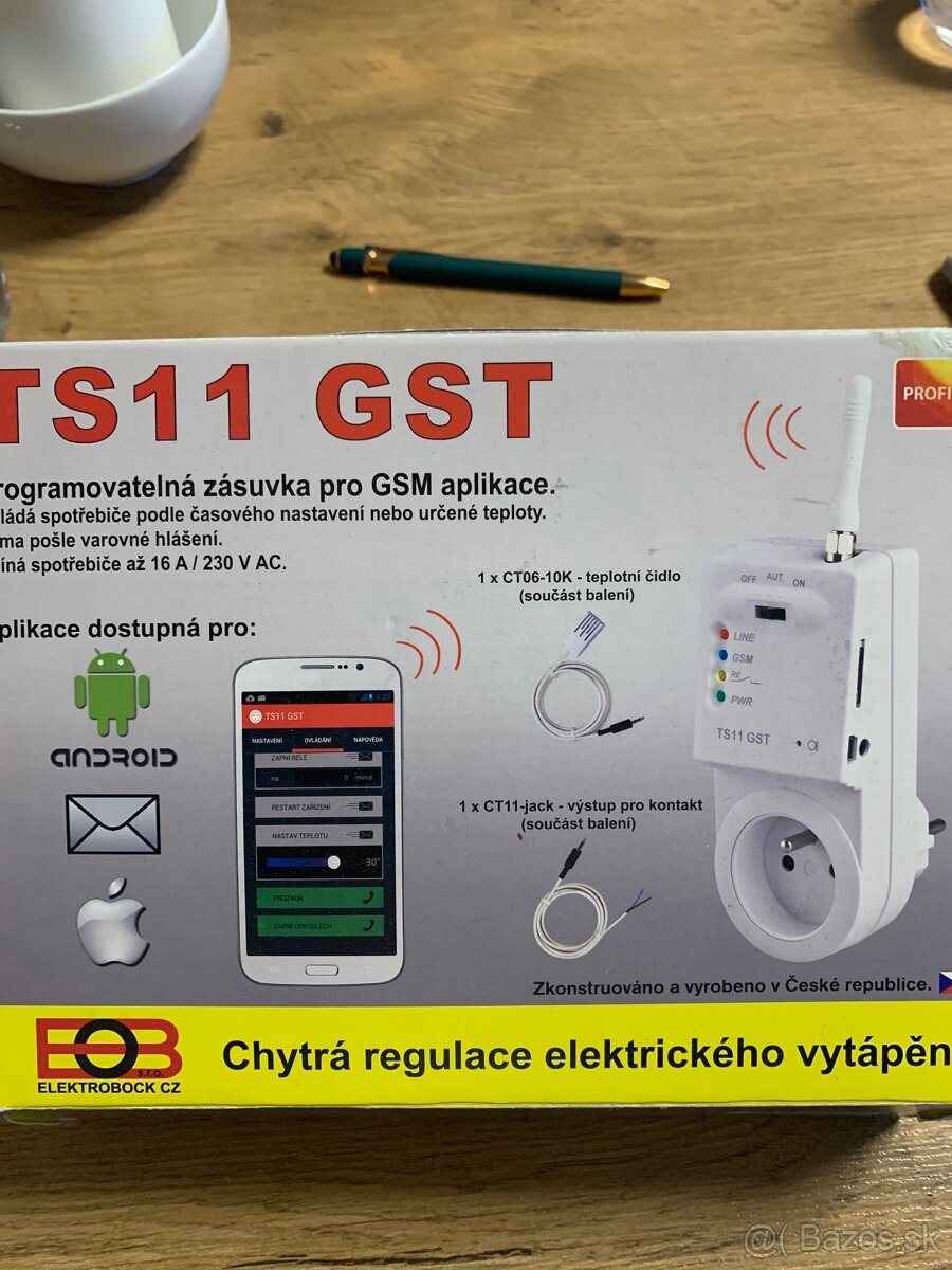 Programovatelna zasuvka TS11 GST na nastavenie vytapania