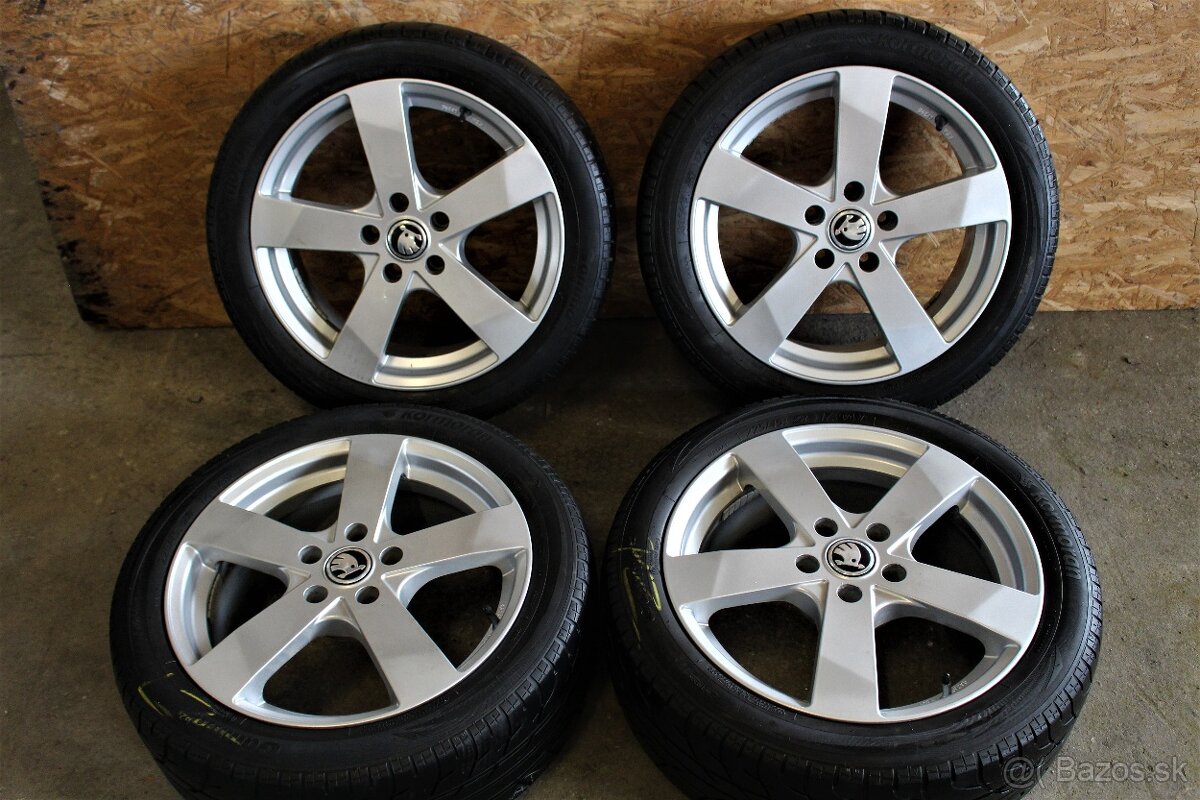 17".. 5x112 r17...ORIGINAL...DEZENT.....ŠKODA....LETNA SADA.