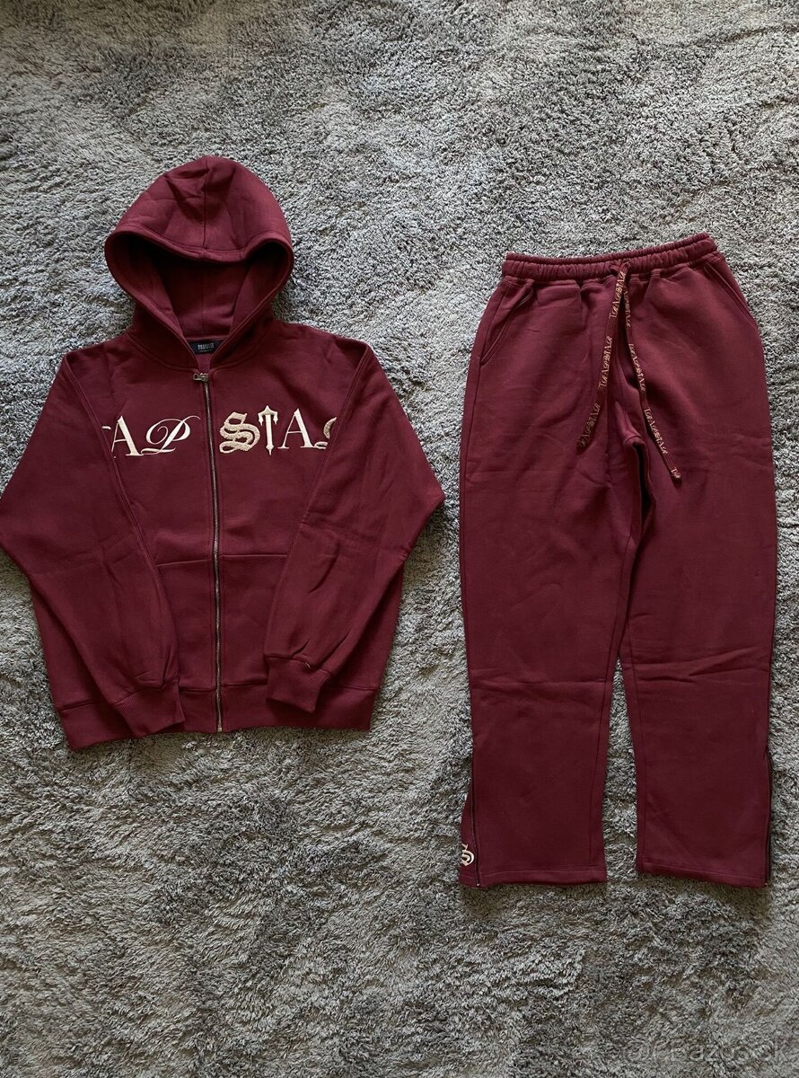 Trapstar Script Zip Up Tracksuit - Zinfandel