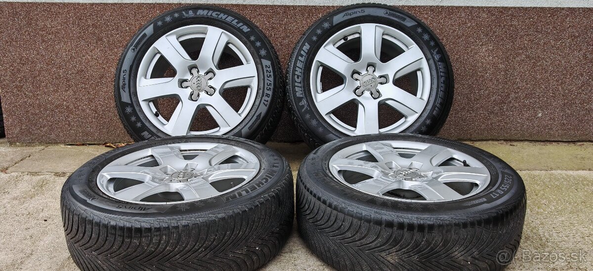 ALU Audi 5x112 a zimné Michelin Alpin 5 225/50 R17