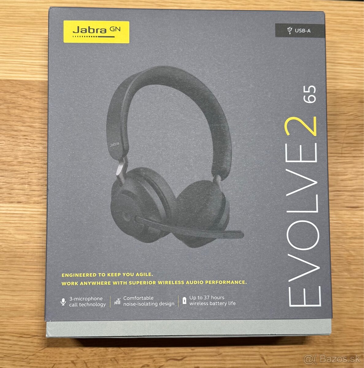 Bezdrôtové slúchadlá s mikrofónom Jabra Evolve2 65