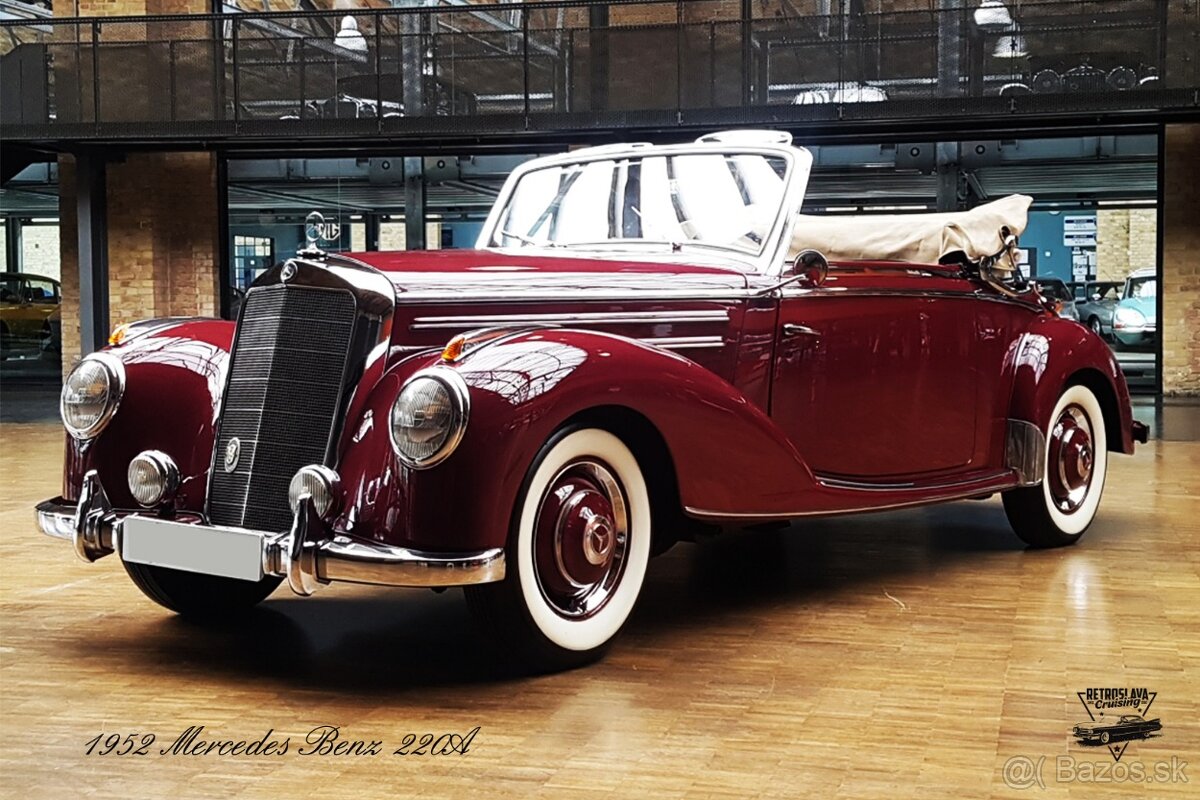 Svadobné auto, svadba, fotenie - Mercedes-Benz 220A (1952)